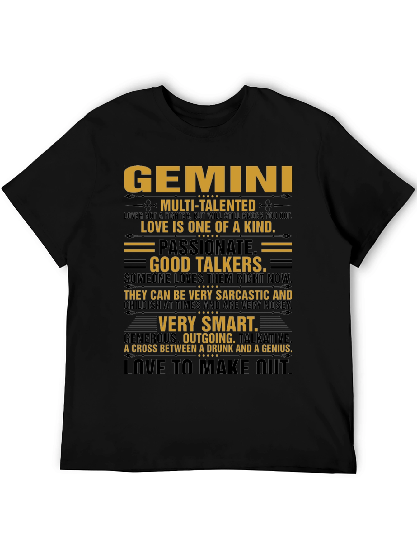 Gemini Zodiac Sign Graphic T-Shirt