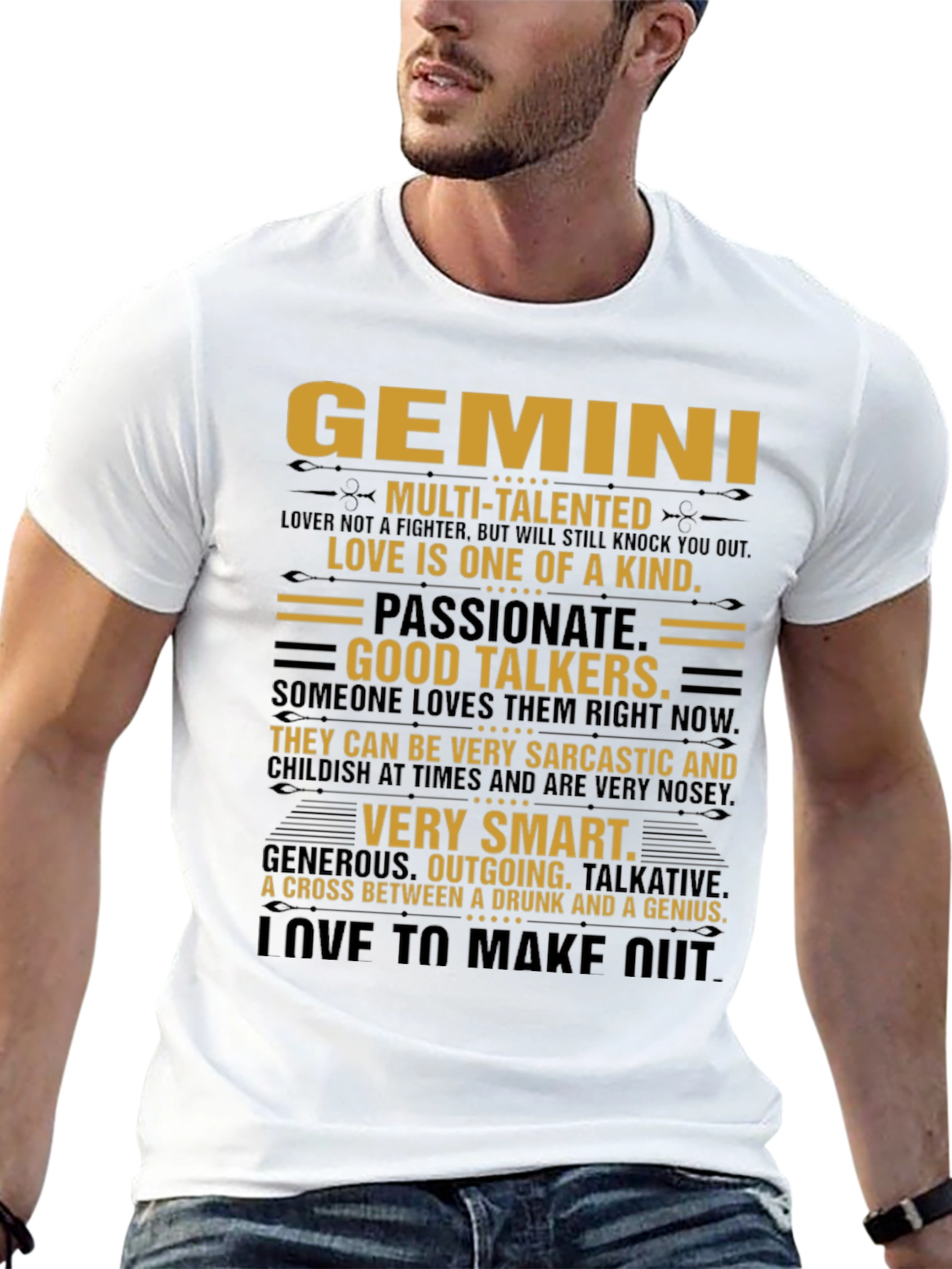 Gemini Zodiac Sign Graphic T-Shirt