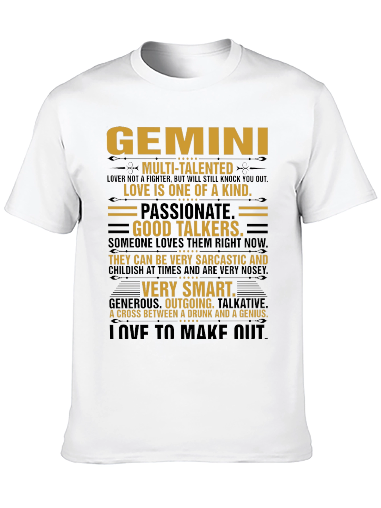 Gemini Zodiac Sign Graphic T-Shirt