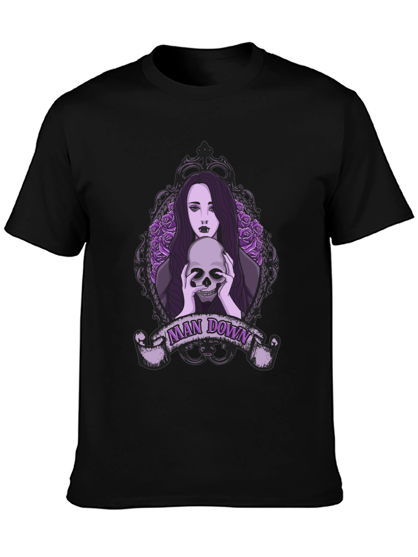 Man Down Skull Graphic T-Shirt