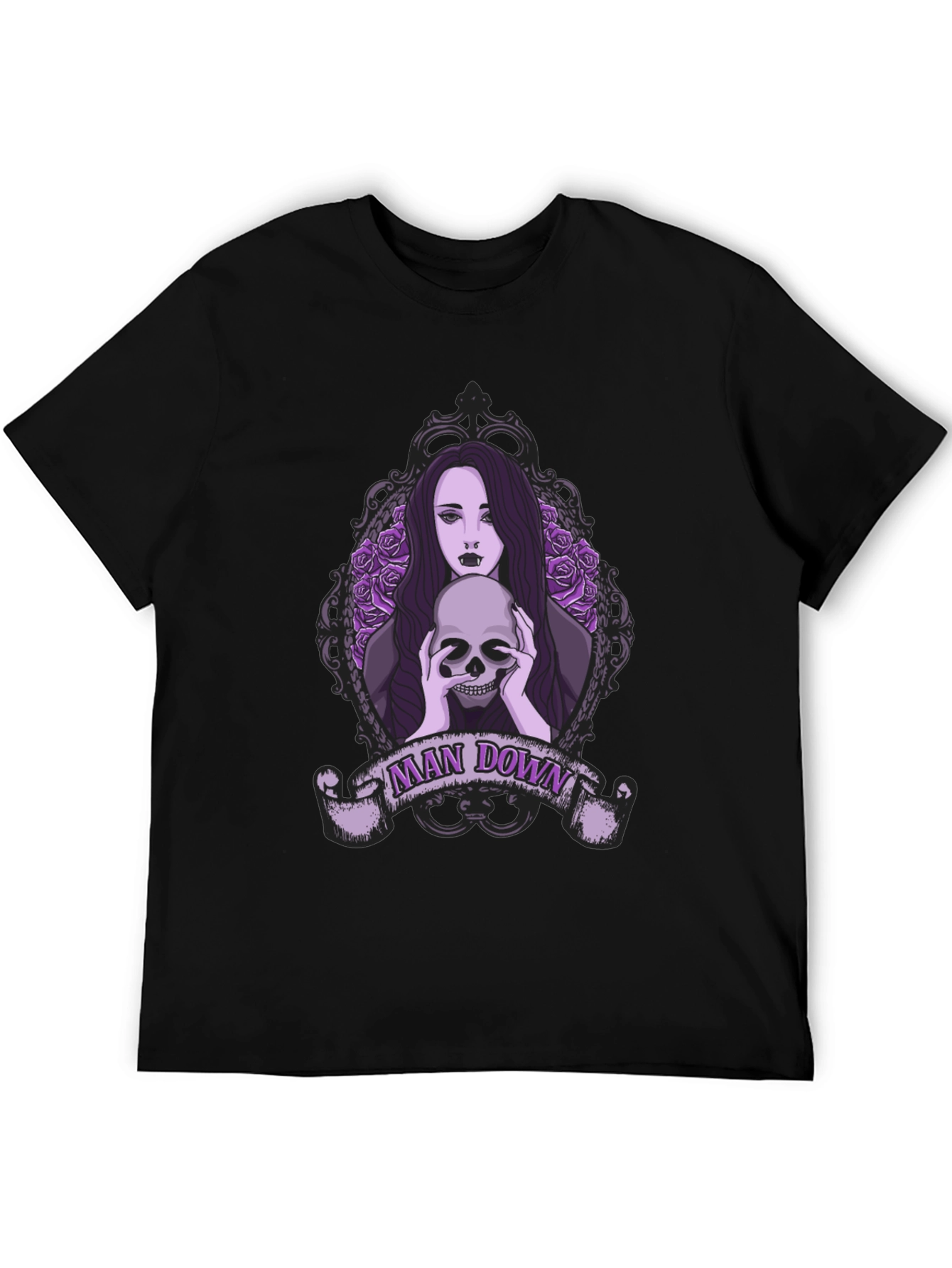 Man Down Skull Graphic T-Shirt