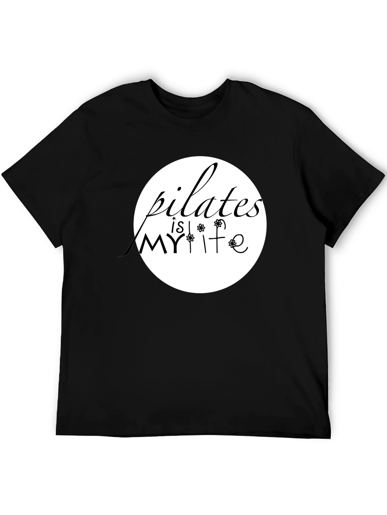 Pilates is My Life Graphic Tee - Black