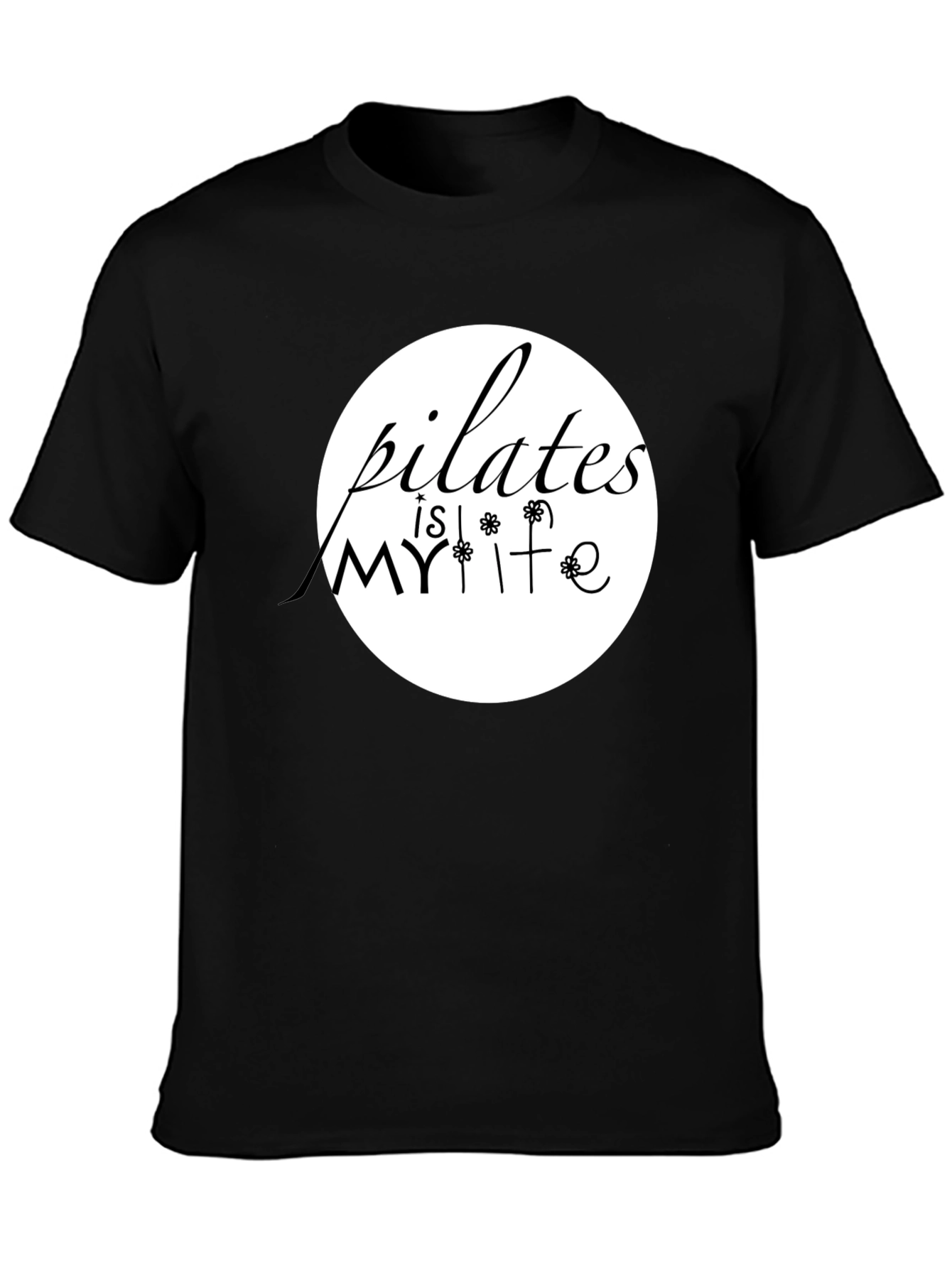 Pilates is My Life Graphic Tee - Black