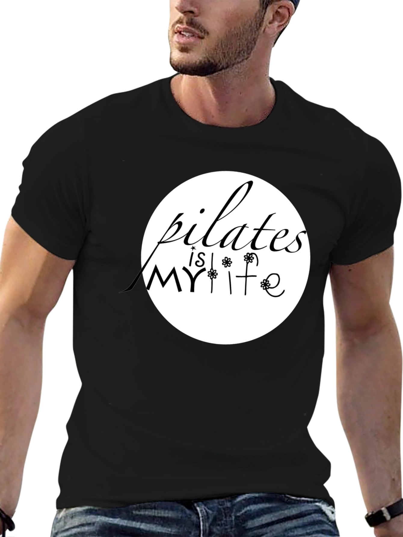 Pilates is My Life Graphic Tee - Black