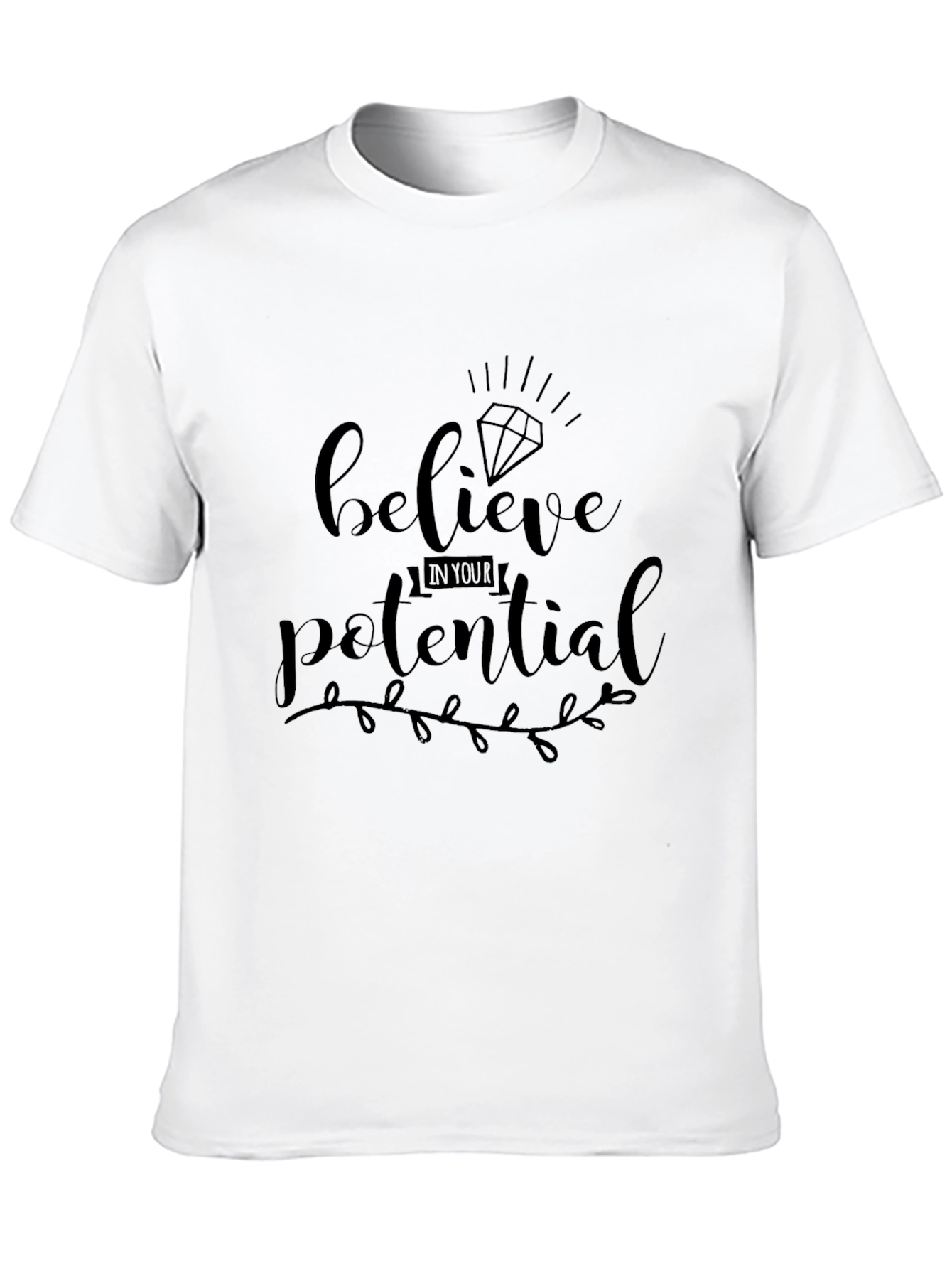 Believe In Your Potential Black Tee