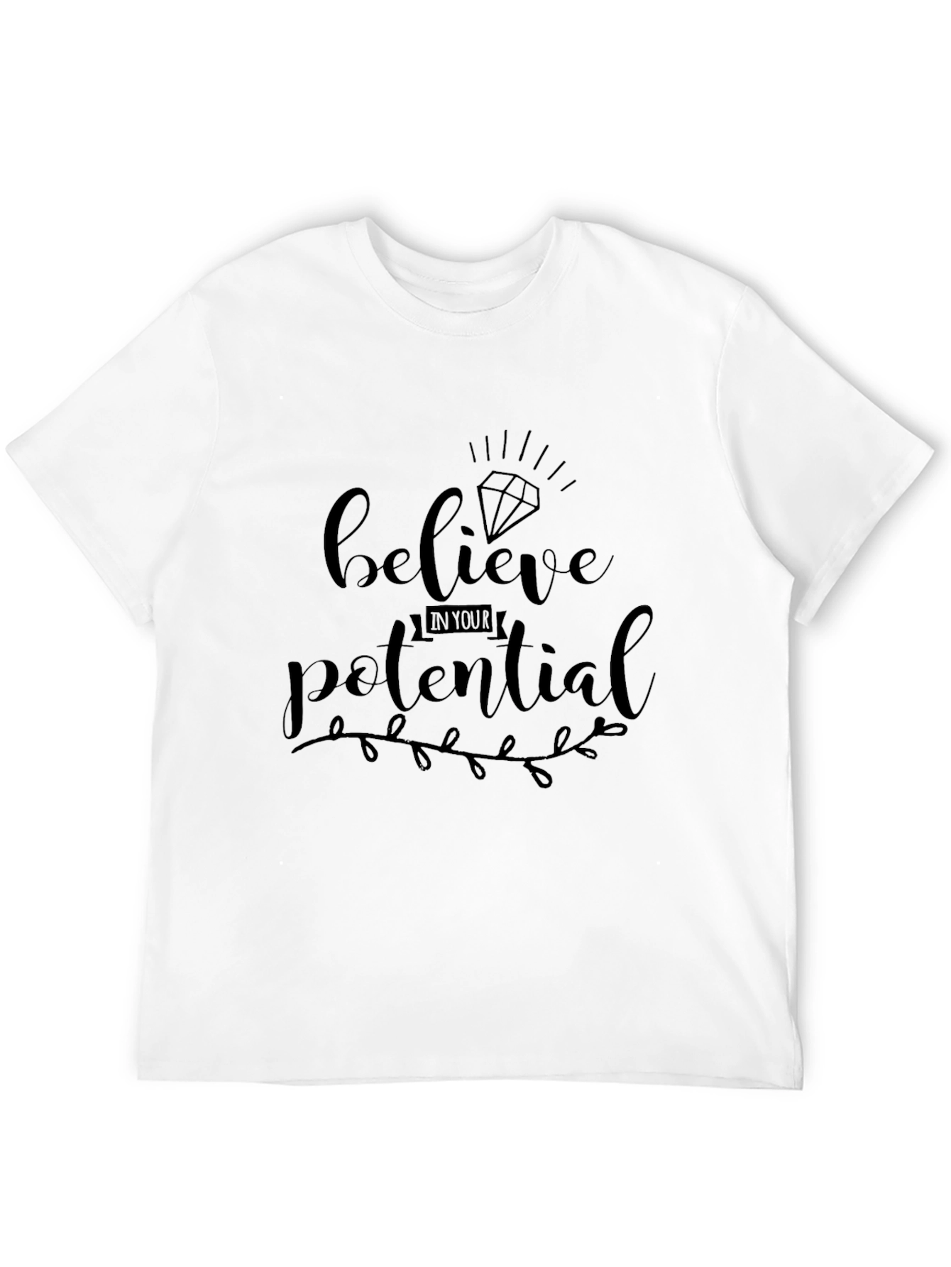 Believe In Your Potential Black Tee