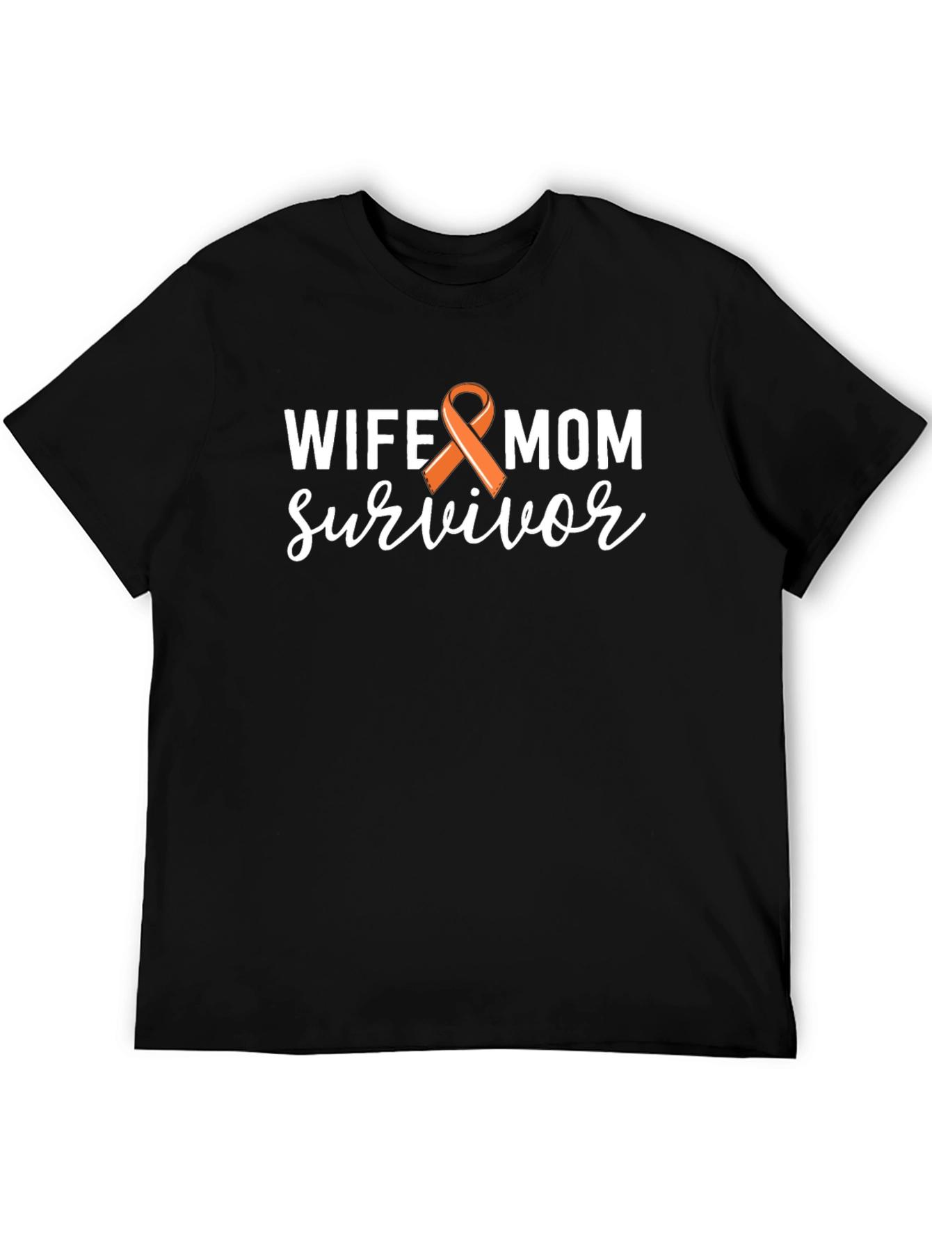 Wife Mom Survivor T-Shirt - Uterine Cancer Awareness