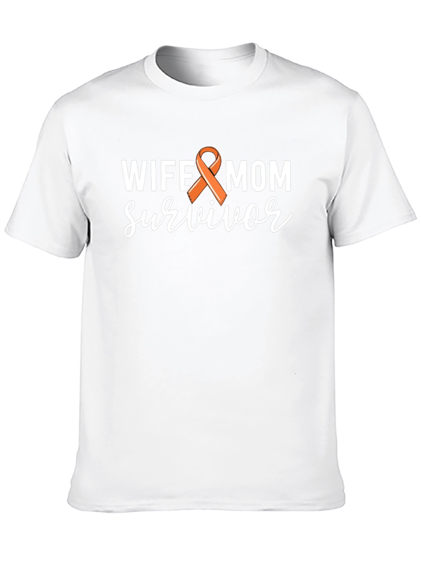 Wife Mom Survivor T-Shirt - Uterine Cancer Awareness
