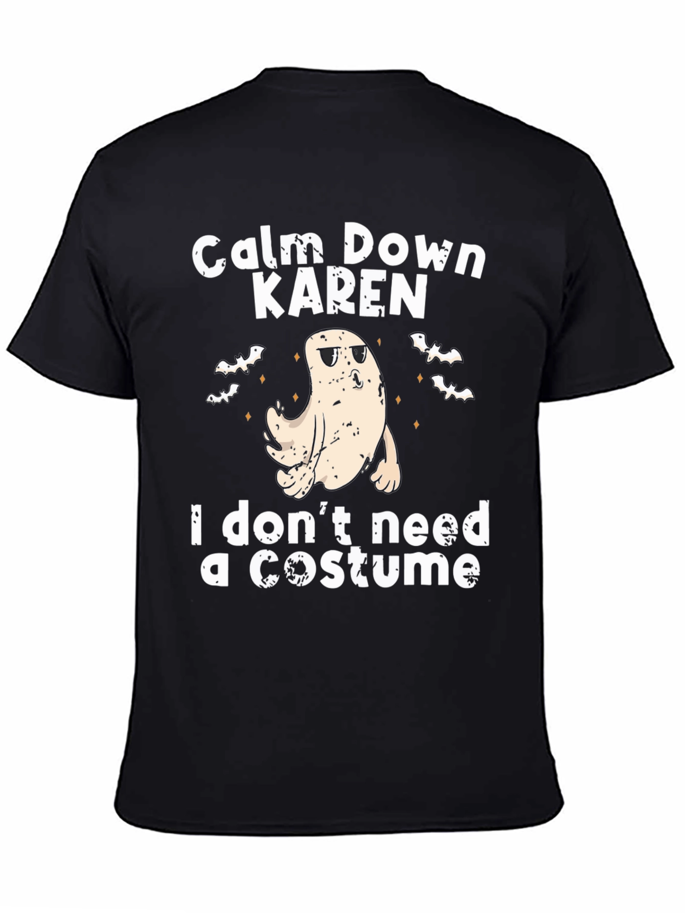 Calm Down Karen Ghost Halloween Costume T-Shirt