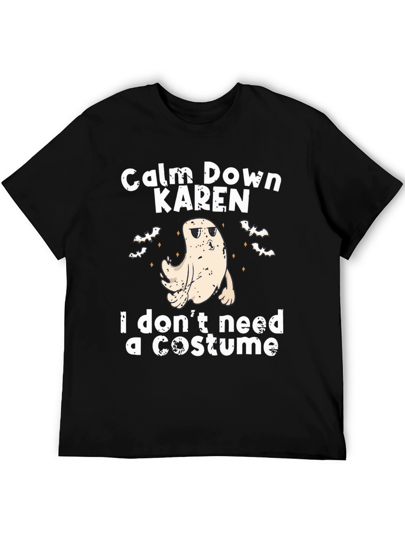 Calm Down Karen Ghost Halloween Costume T-Shirt