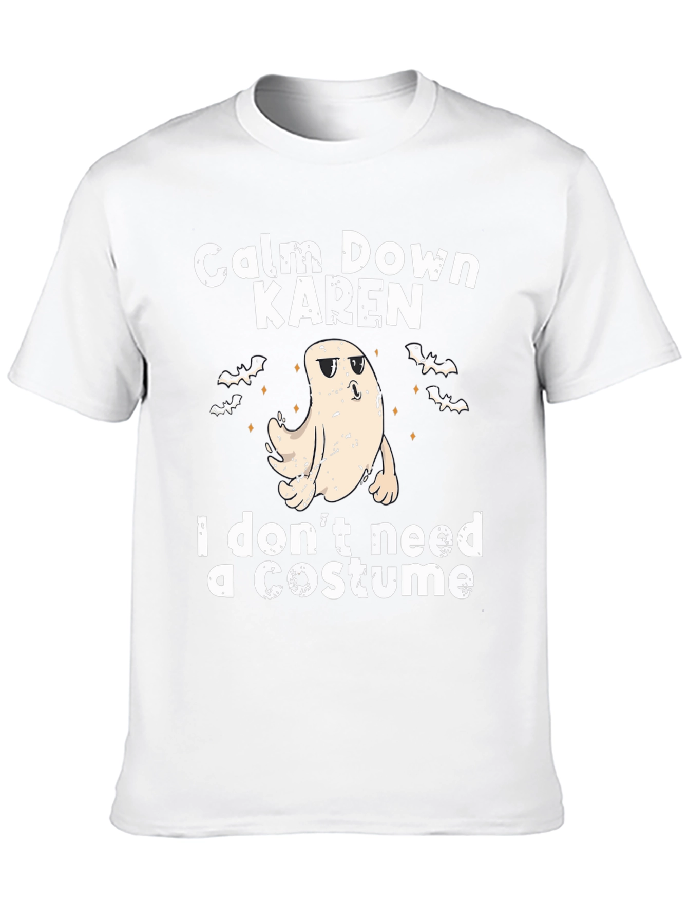 Calm Down Karen Ghost Halloween Costume T-Shirt