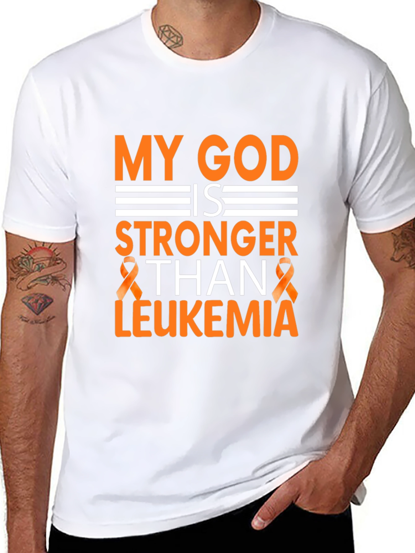My God is Stronger Than Leukemia T-Shirt