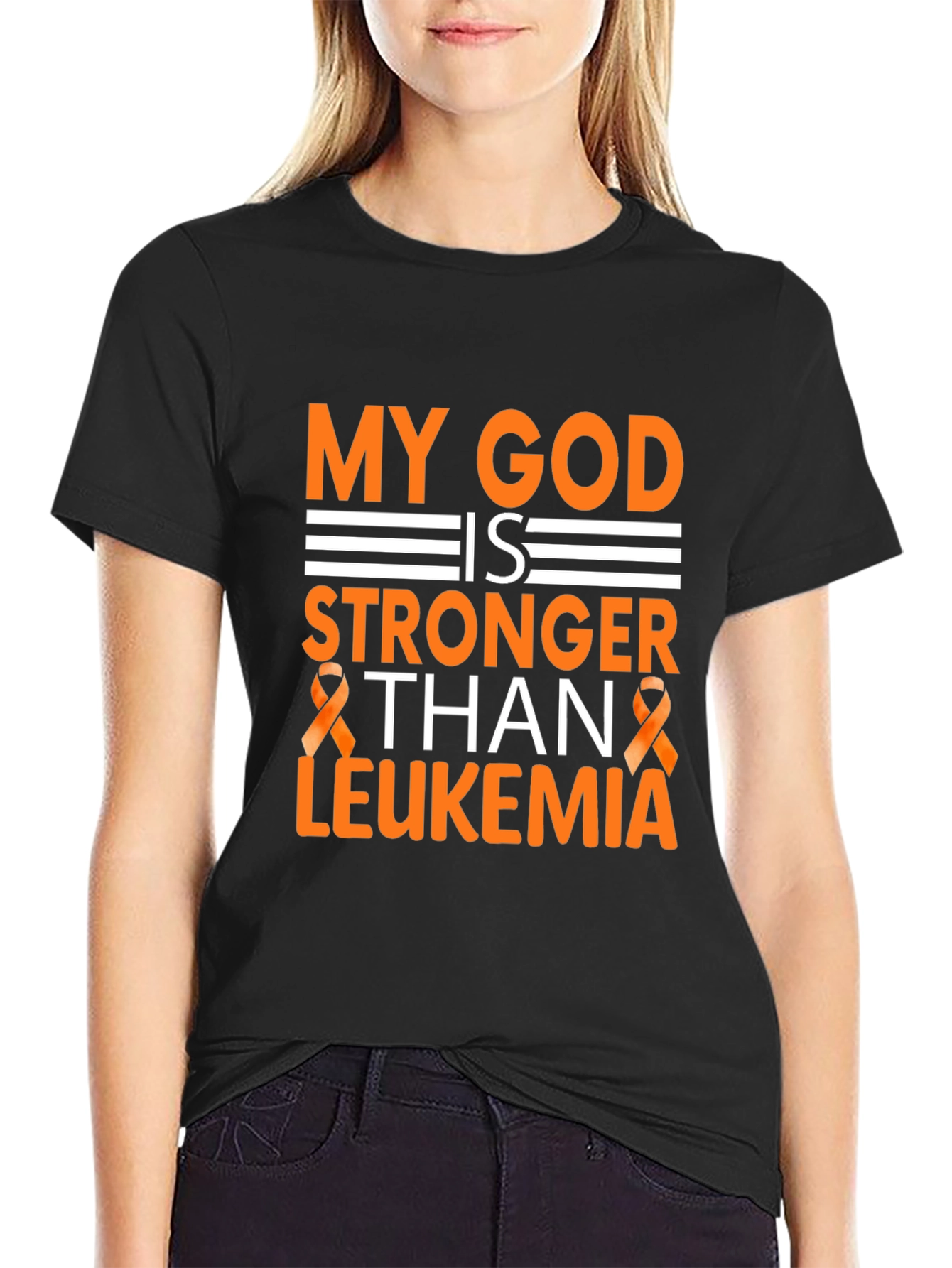 My God is Stronger Than Leukemia T-Shirt