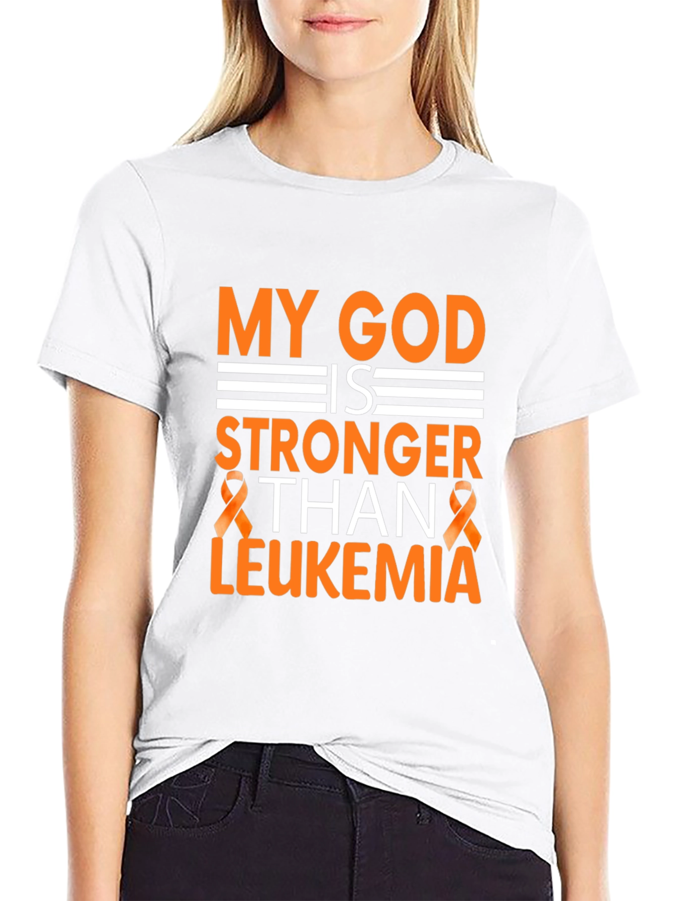 My God is Stronger Than Leukemia T-Shirt