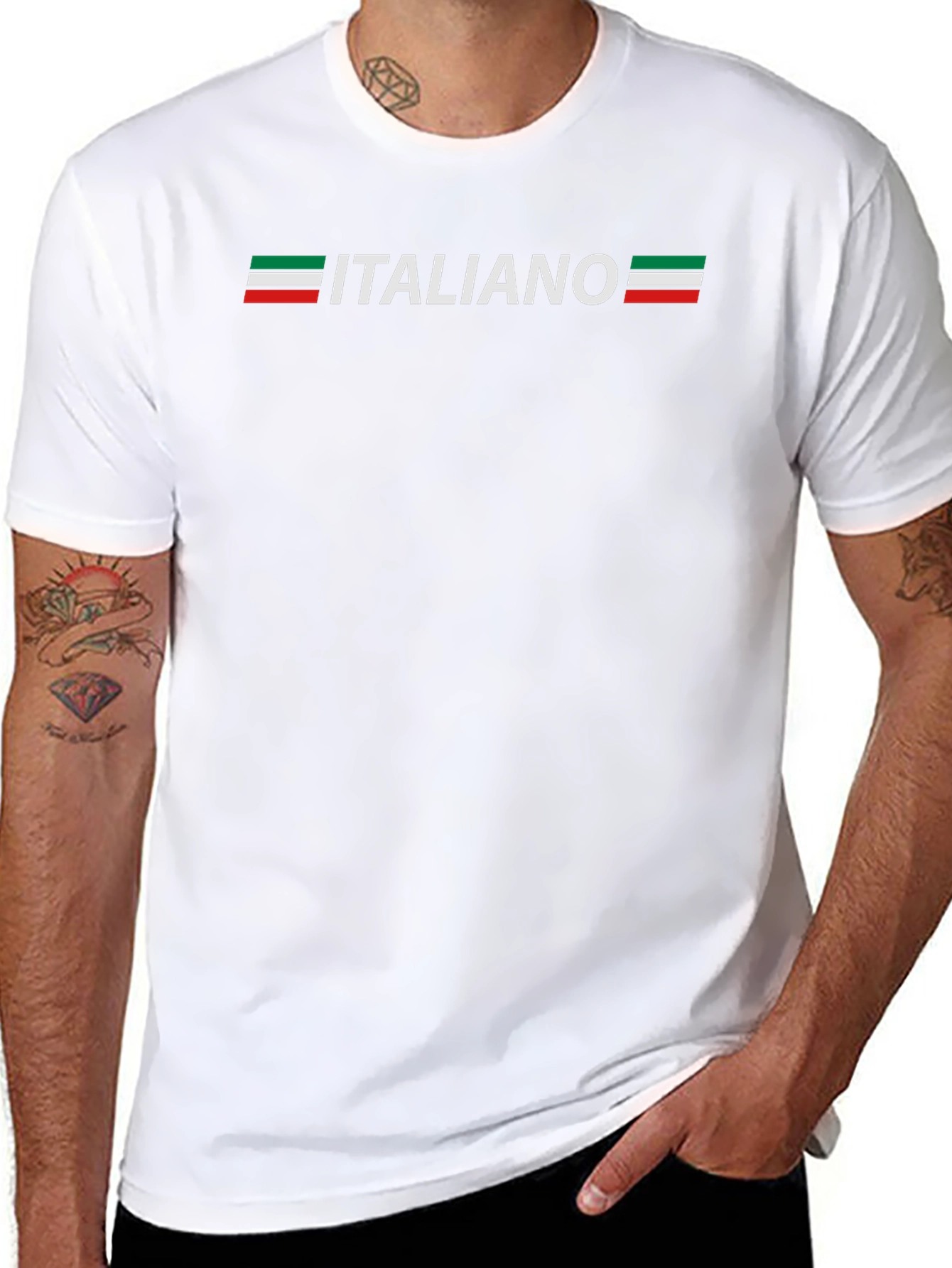 Italiano Graphic Tee - Black Italian Pride T-Shirt