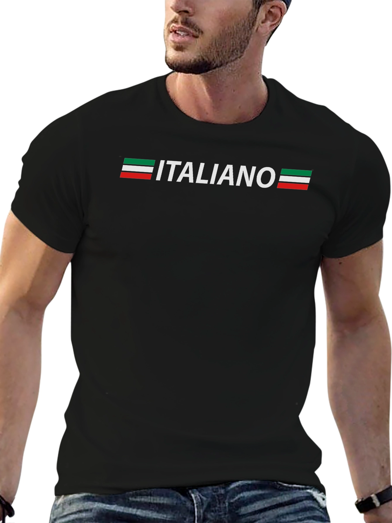 Italiano Graphic Tee - Black Italian Pride T-Shirt