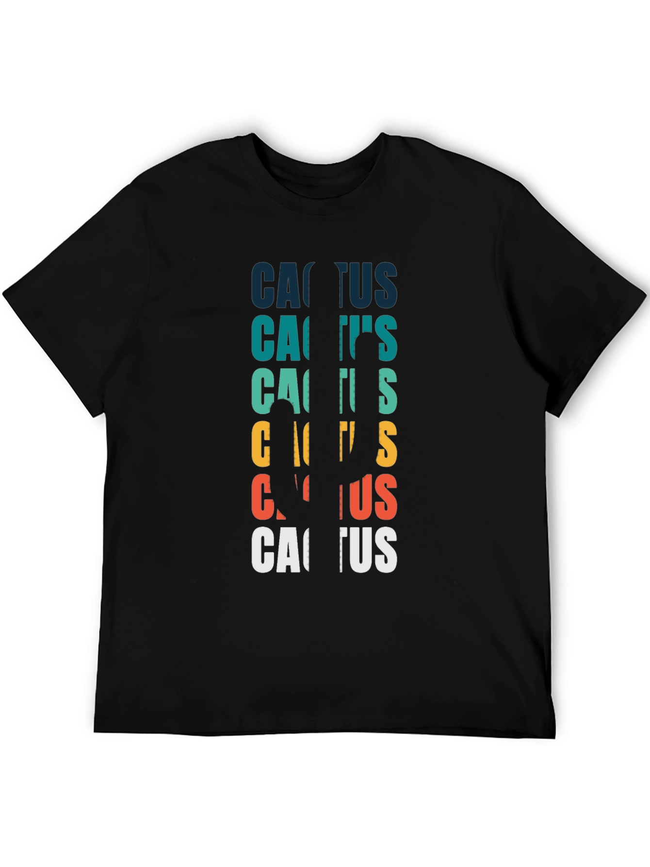 Retro Cactus T-Shirt - Desert Vibes