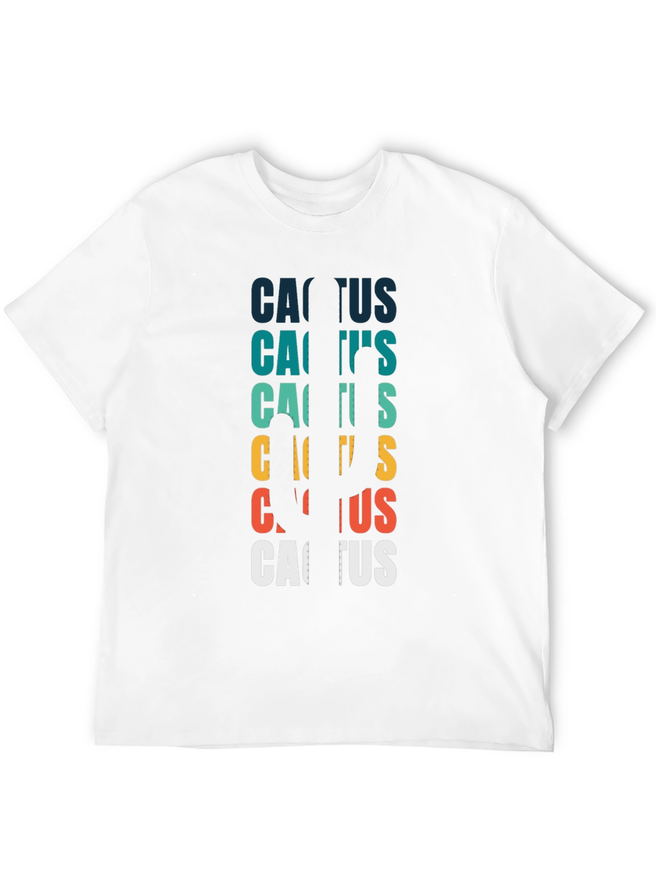Retro Cactus T-Shirt - Desert Vibes