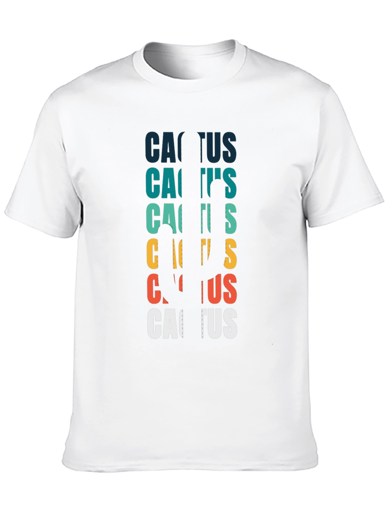 Retro Cactus T-Shirt - Desert Vibes