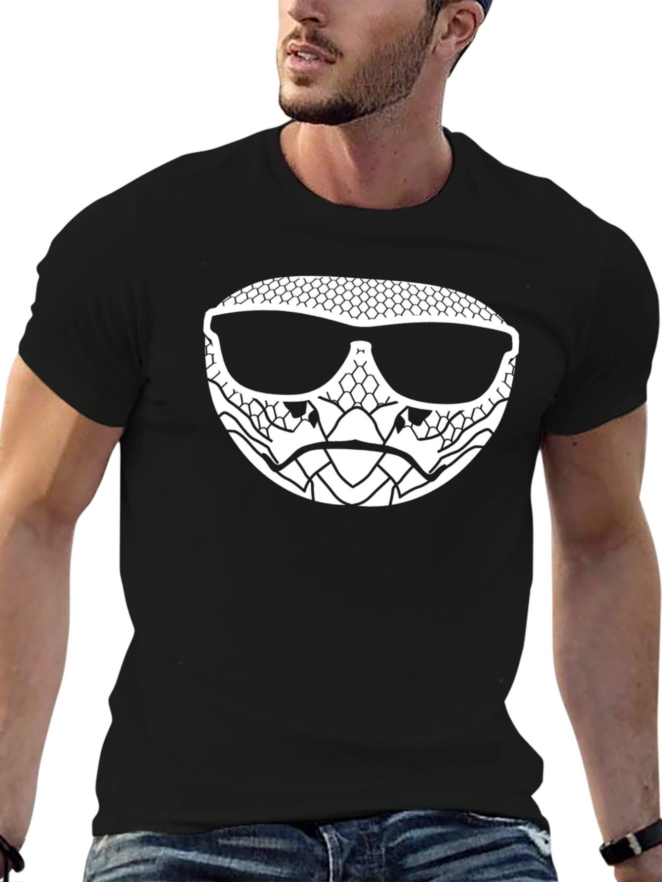 Cool Snake Sunglasses Graphic Tee