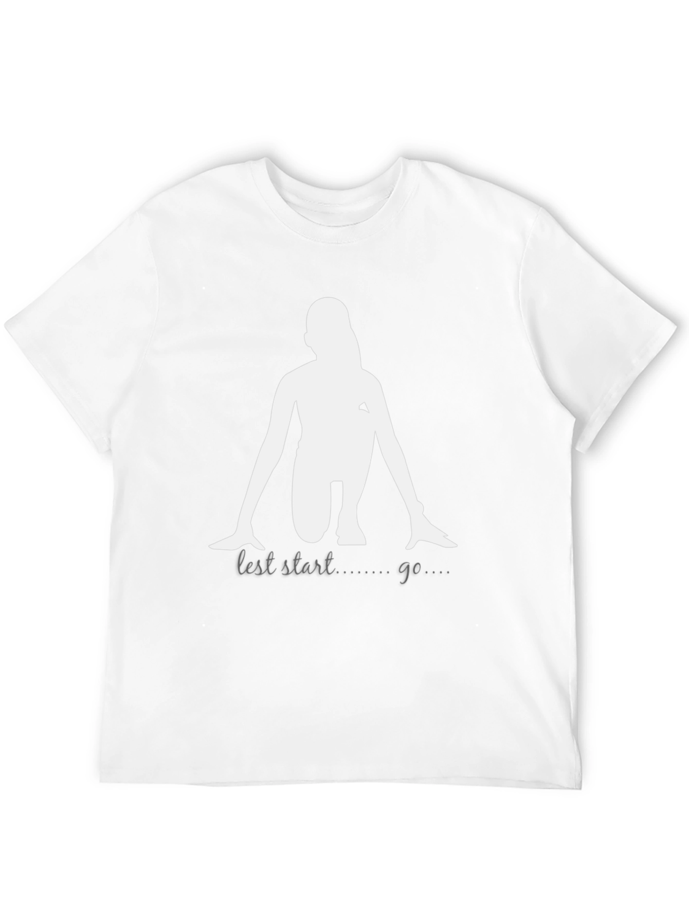 Sprint Start Graphic Tee - Black Cotton T-Shirt