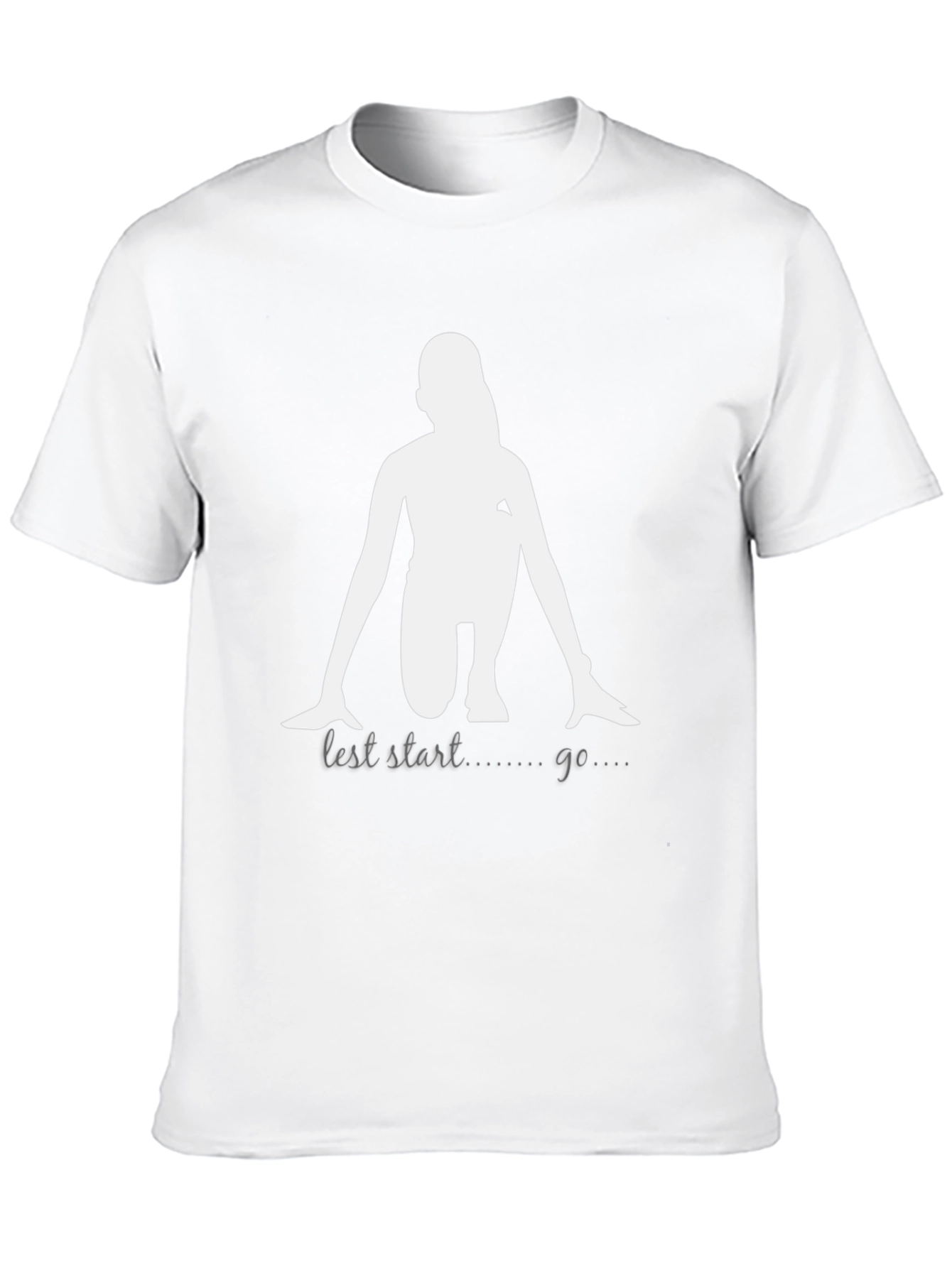 Sprint Start Graphic Tee - Black Cotton T-Shirt