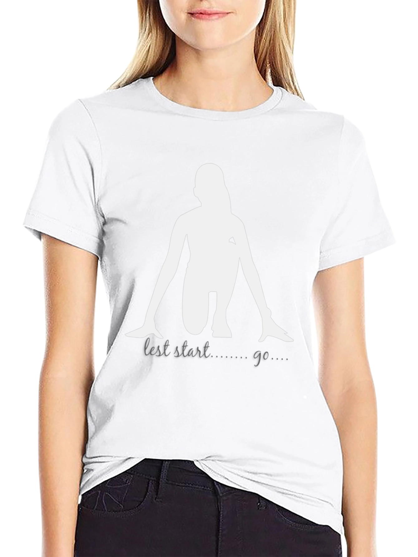 Sprint Start Graphic Tee - Black Cotton T-Shirt