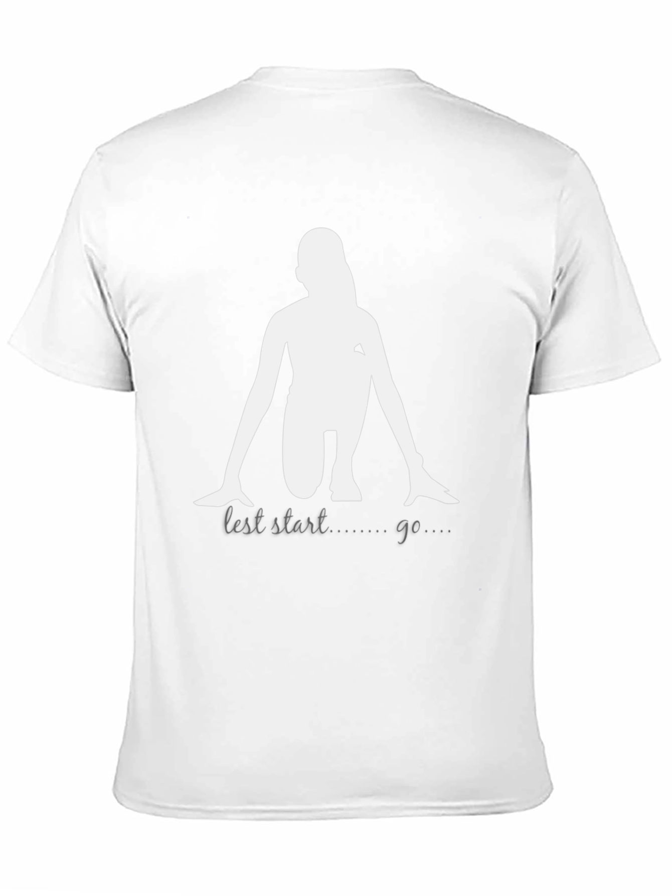 Sprint Start Graphic Tee - Black Cotton T-Shirt