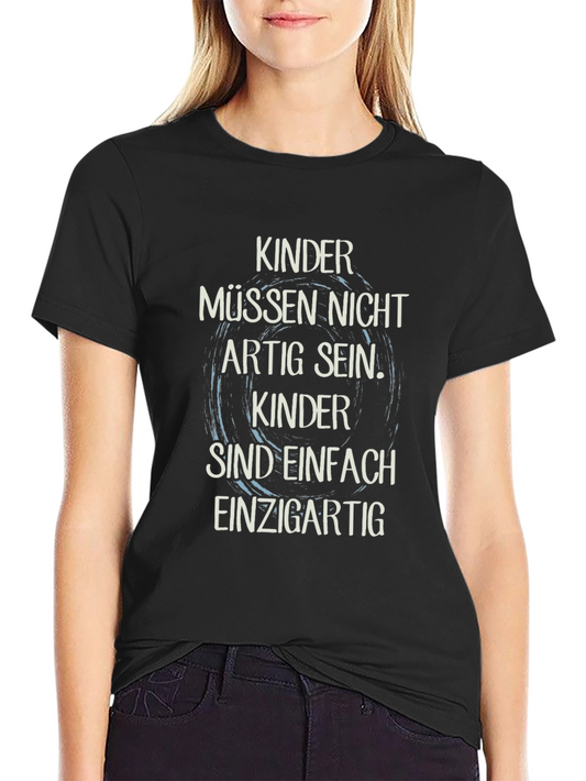 Kinder Uniqueness Black T-Shirt