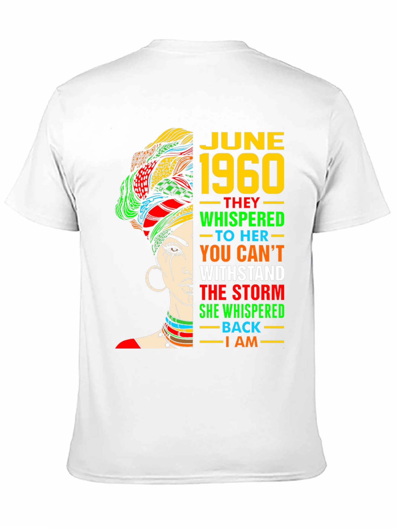 June 1960 Birthday T-Shirt - Black Pride