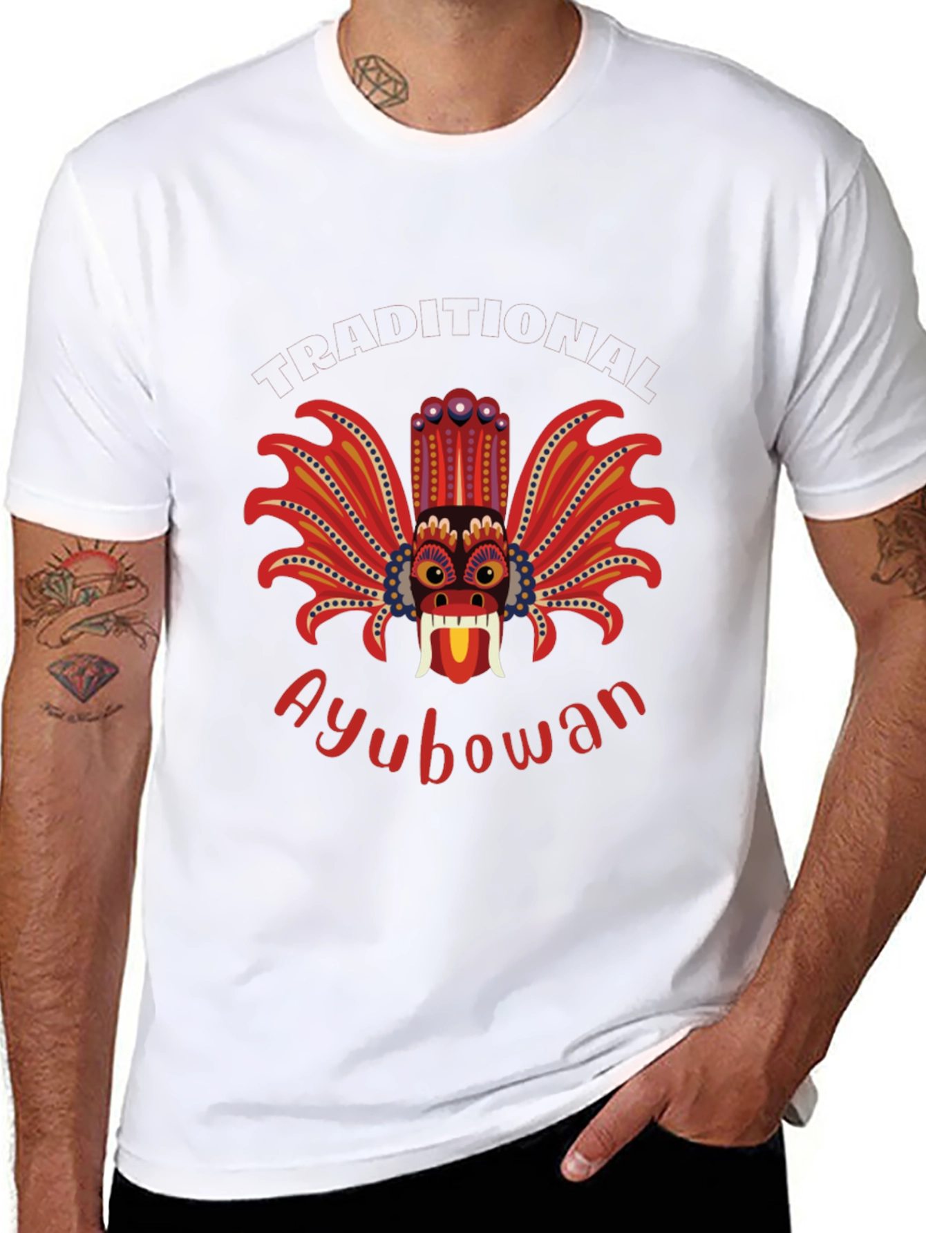 Ayubowan Devil Mask Graphic T-Shirt