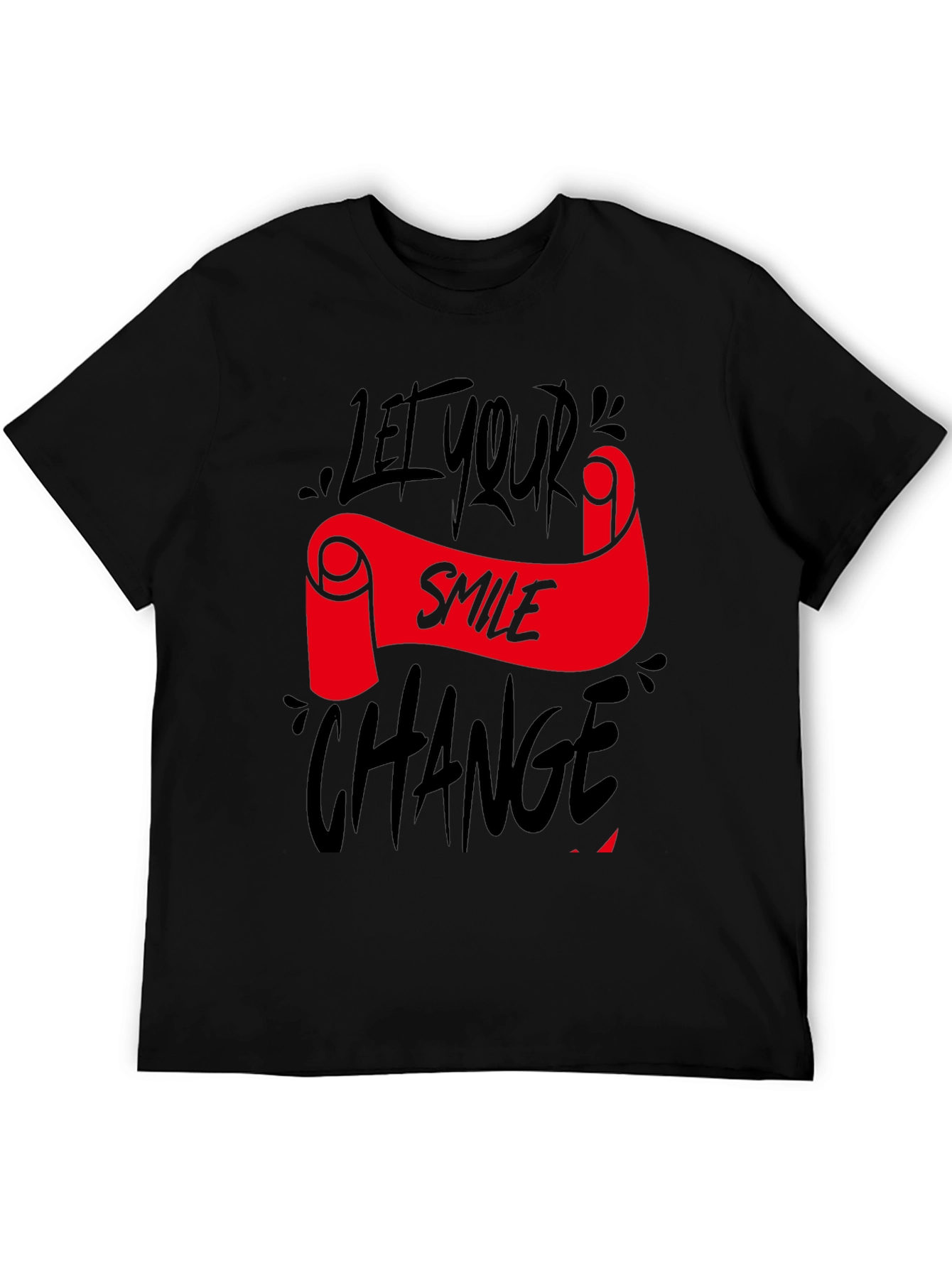Let Your Smile Change the World Black Tee