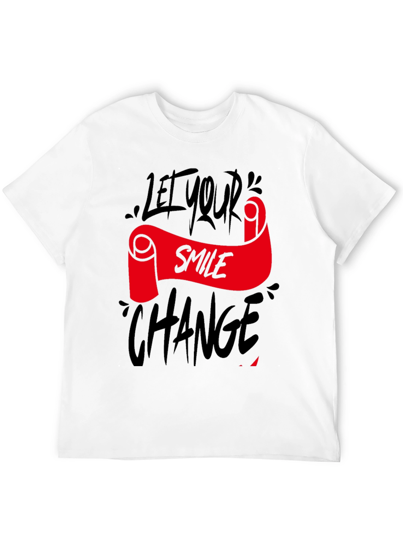 Let Your Smile Change the World Black Tee
