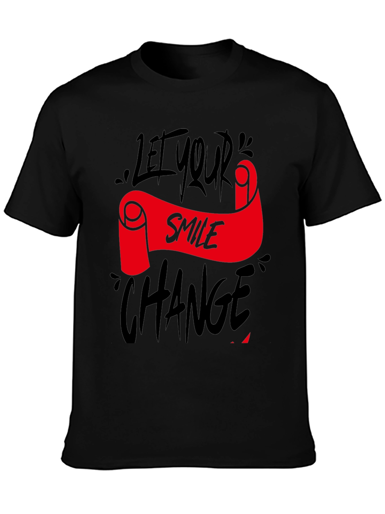 Let Your Smile Change the World Black Tee