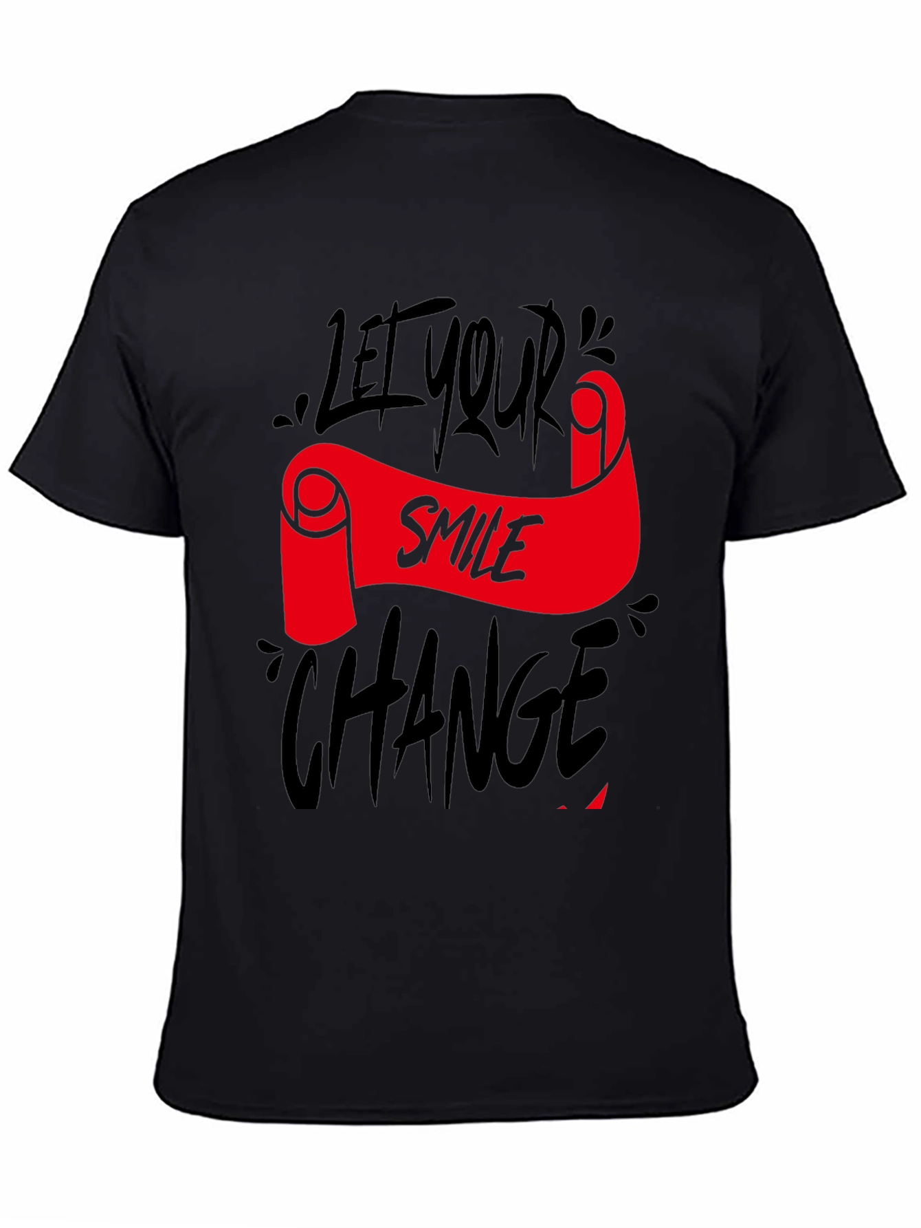 Let Your Smile Change the World Black Tee