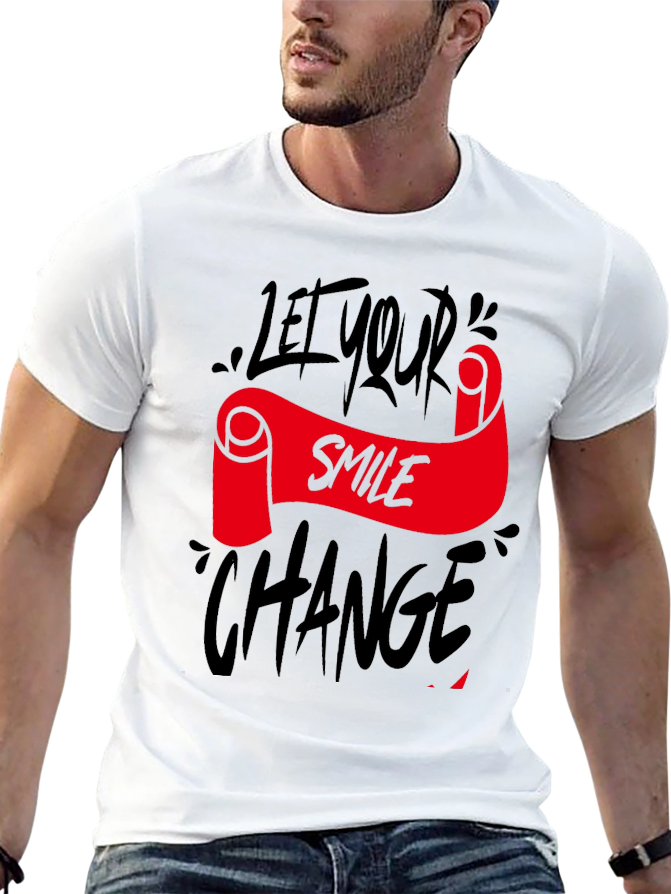 Let Your Smile Change the World Black Tee