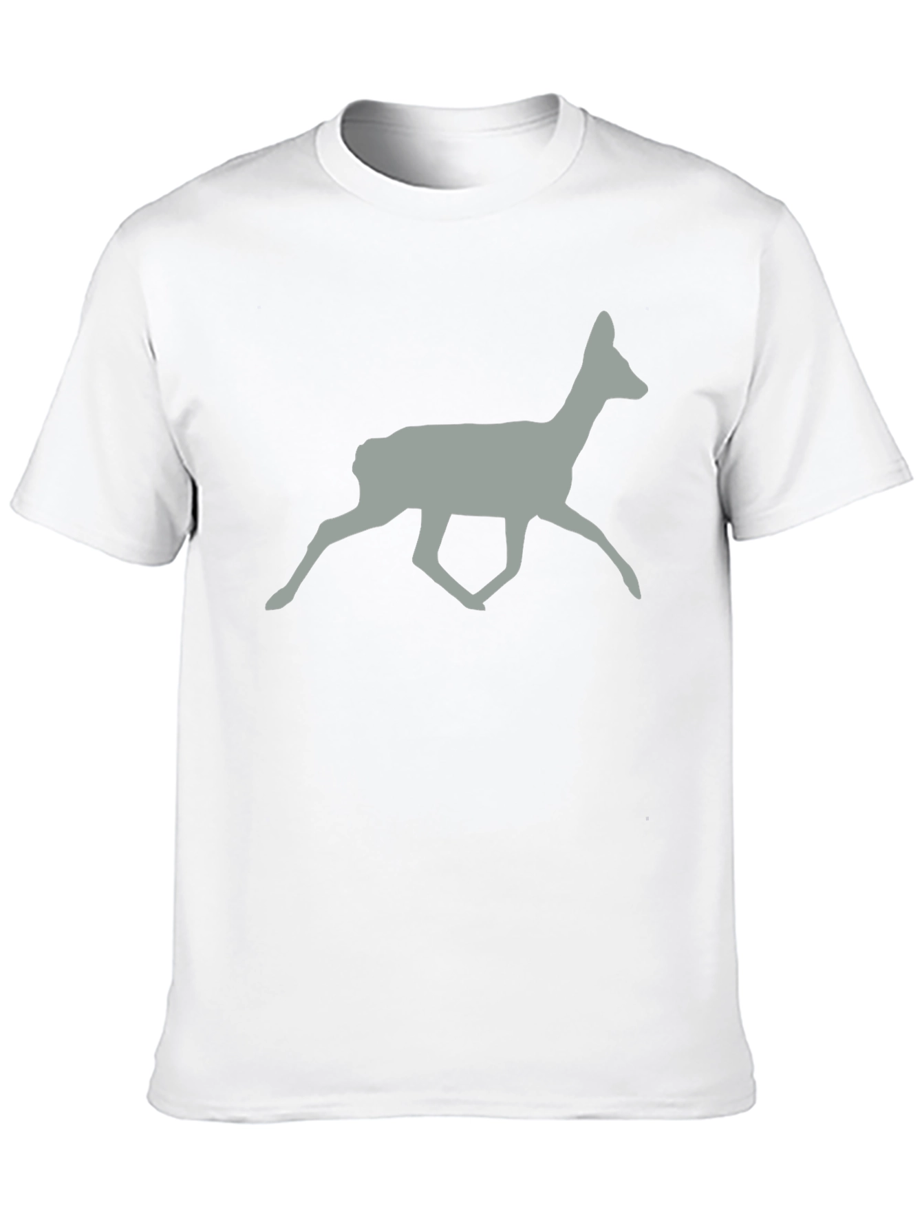 Deer Silhouette Graphic Tee - Black