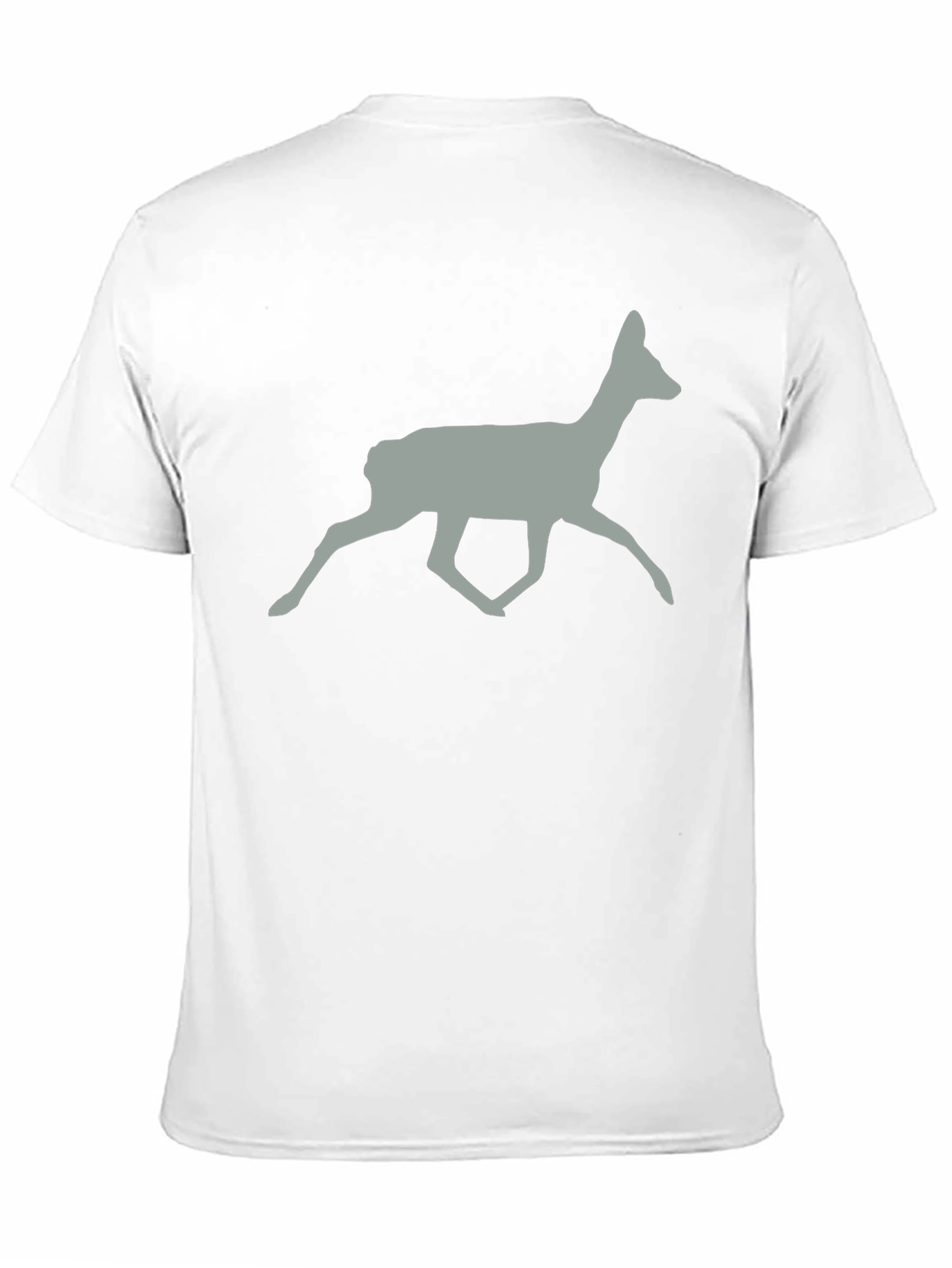 Deer Silhouette Graphic Tee - Black