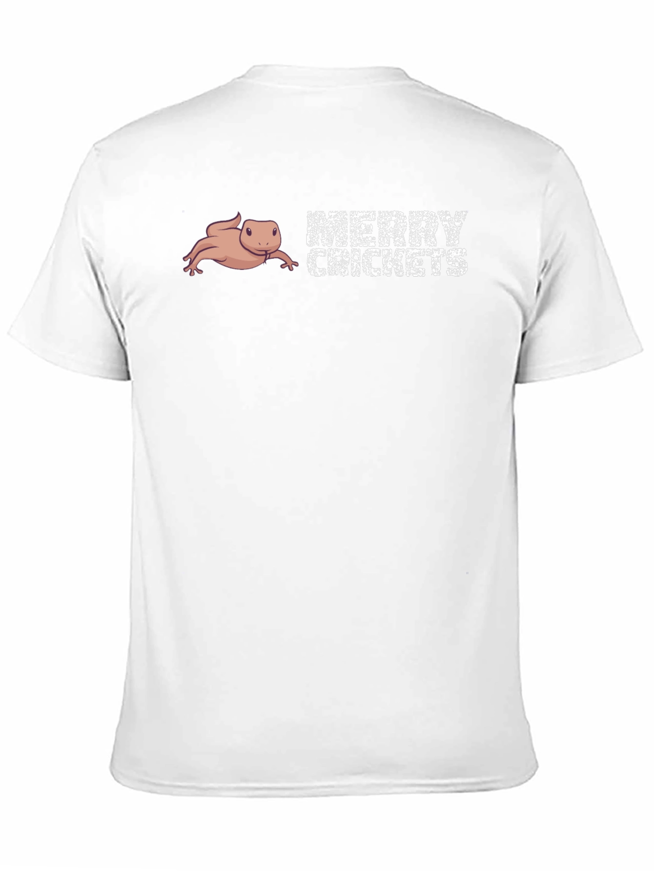 Merry Crickets T-Shirt Axolotl Funny Humor Novelty