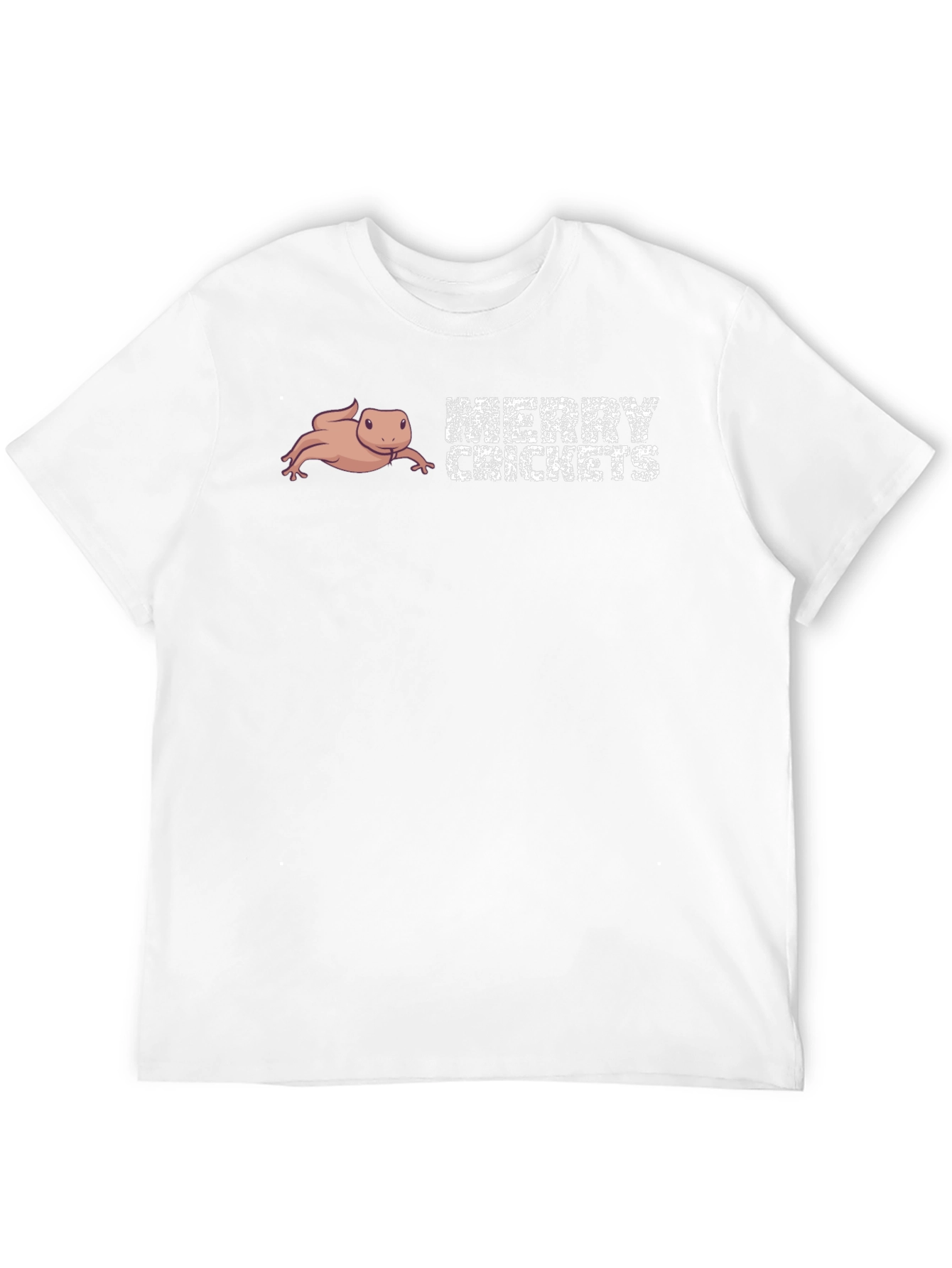 Merry Crickets T-Shirt Axolotl Funny Humor Novelty