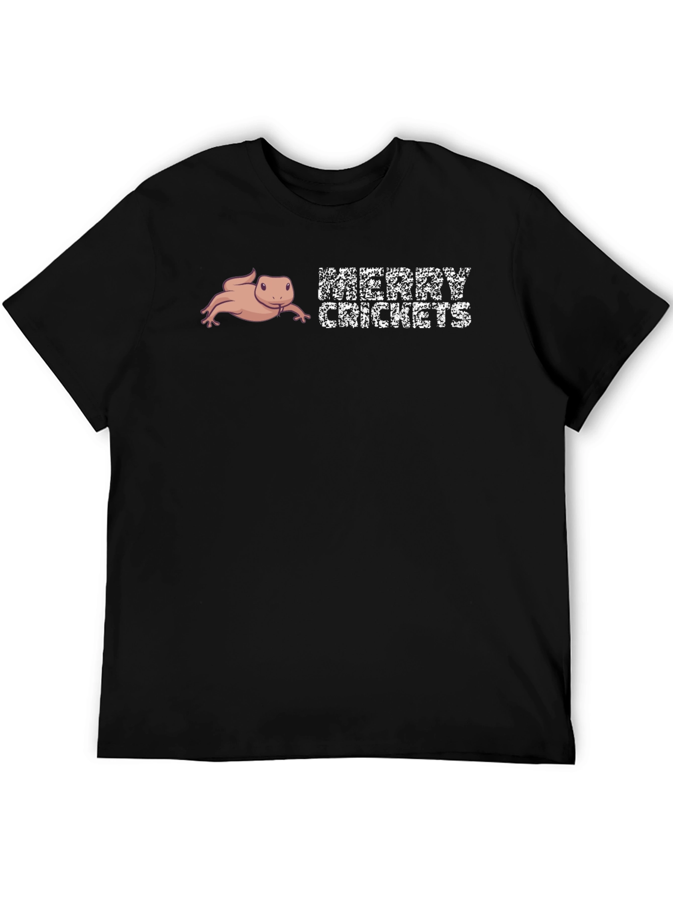 Merry Crickets T-Shirt Axolotl Funny Humor Novelty