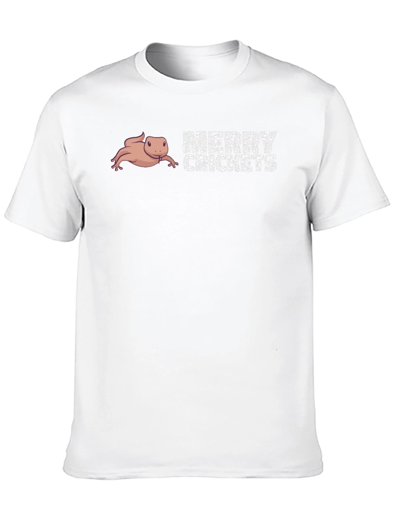 Merry Crickets T-Shirt Axolotl Funny Humor Novelty