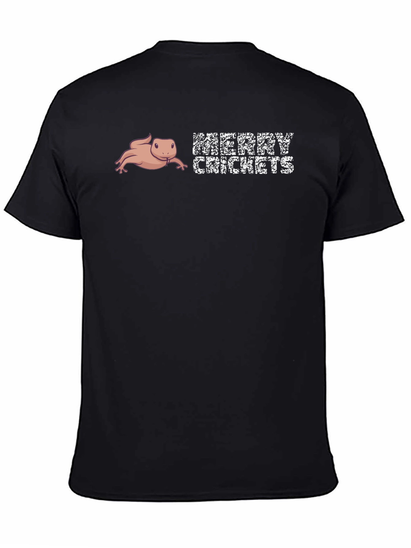 Merry Crickets T-Shirt Axolotl Funny Humor Novelty