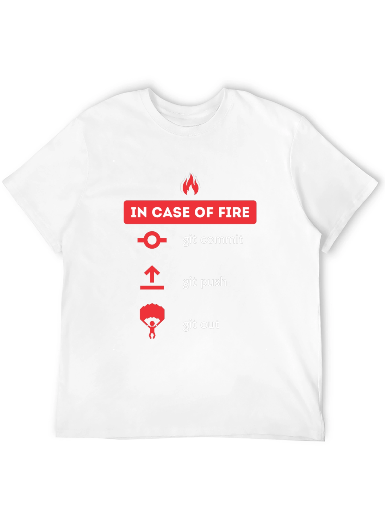 Git Fire T-Shirt - Programmer Humor
