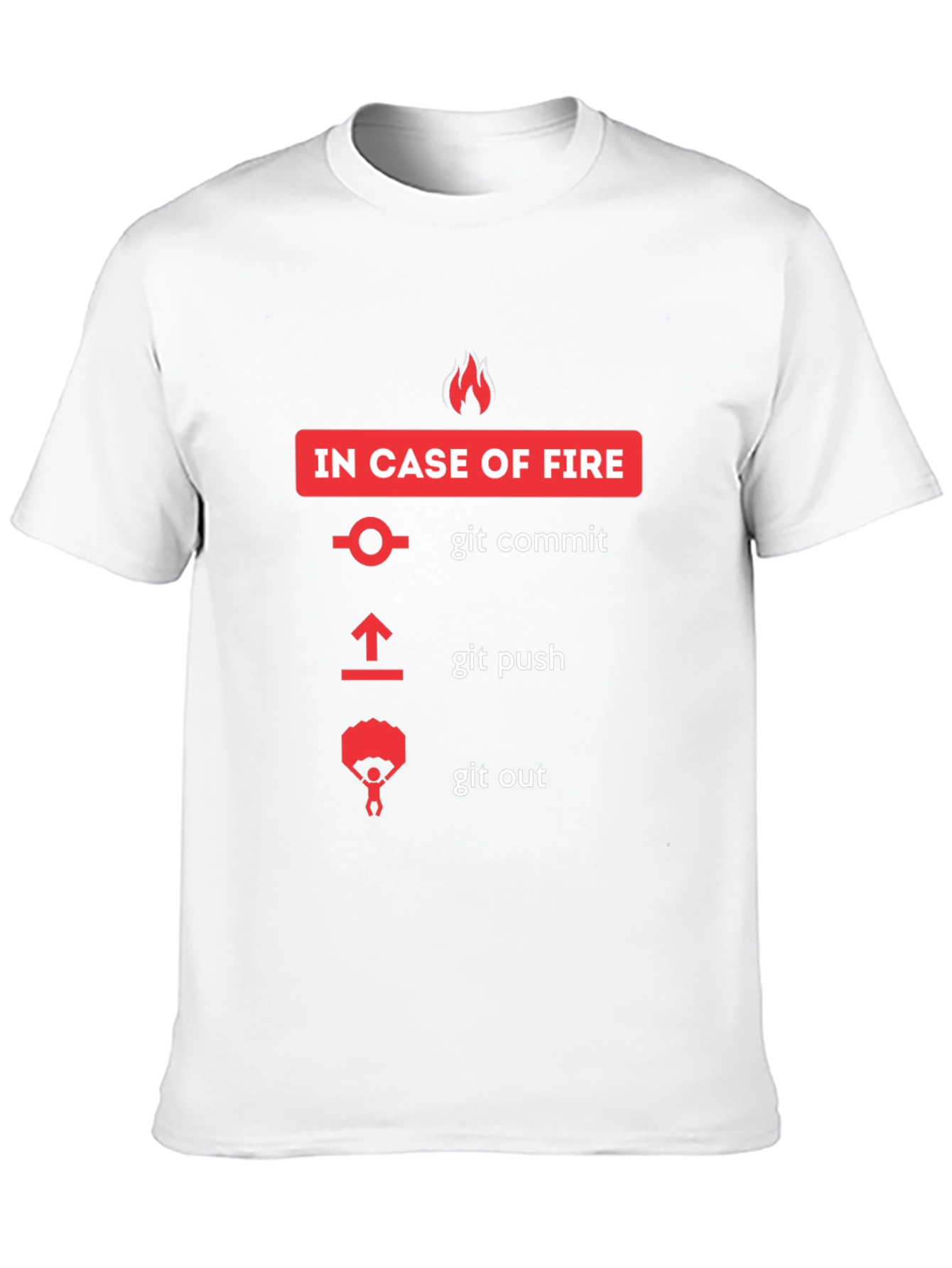 Git Fire T-Shirt - Programmer Humor