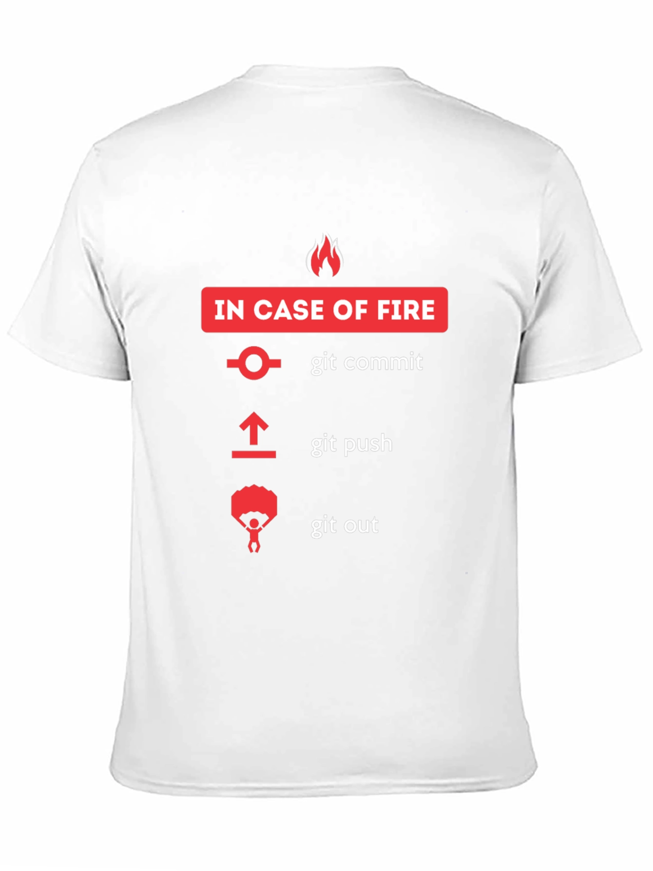 Git Fire T-Shirt - Programmer Humor