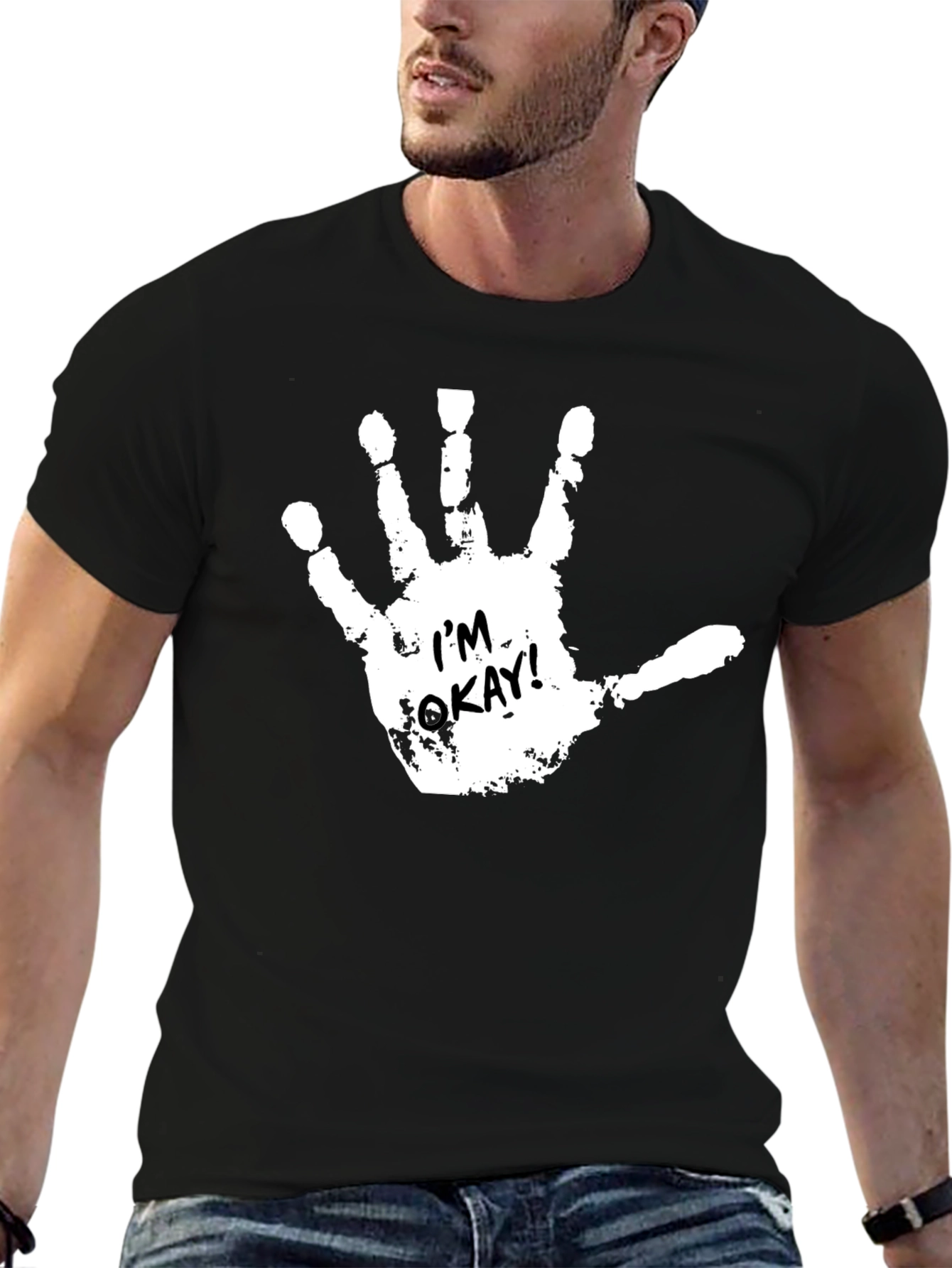 Im Okay Handprint T-Shirt - Adult Humor Tee