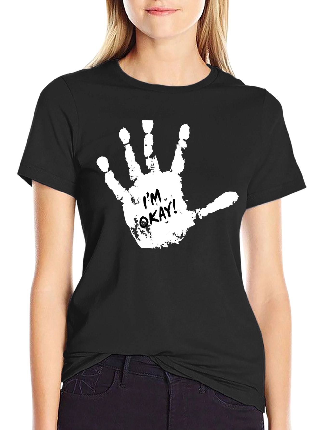 Im Okay Handprint T-Shirt - Adult Humor Tee