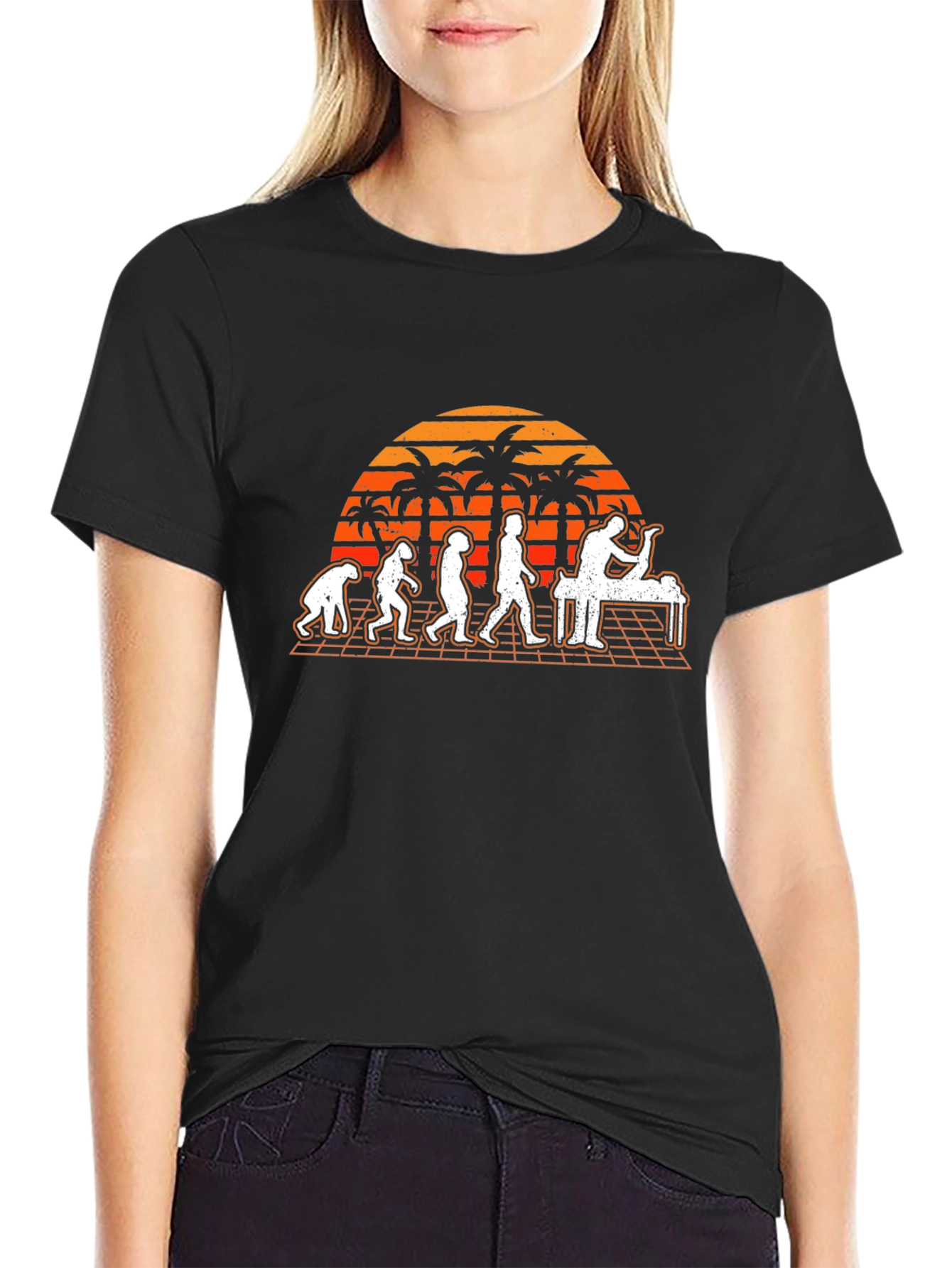 Evolution Massage Therapy Black Graphic T-Shirt
