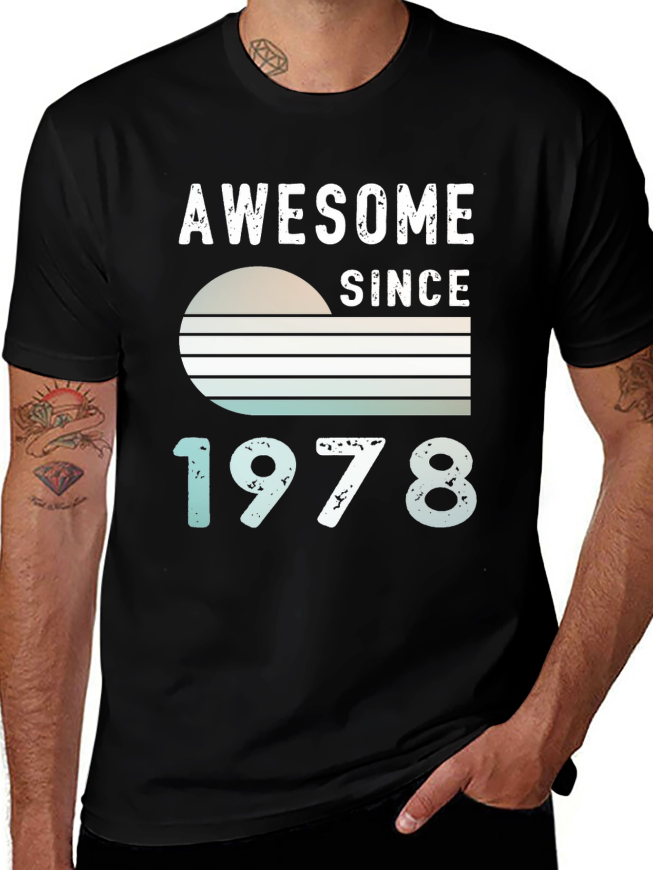 Awesome Since 1978 Graphic Tee - Birthday Gift